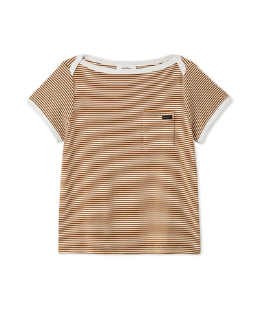 ボートネックコンパクトＴシャツ