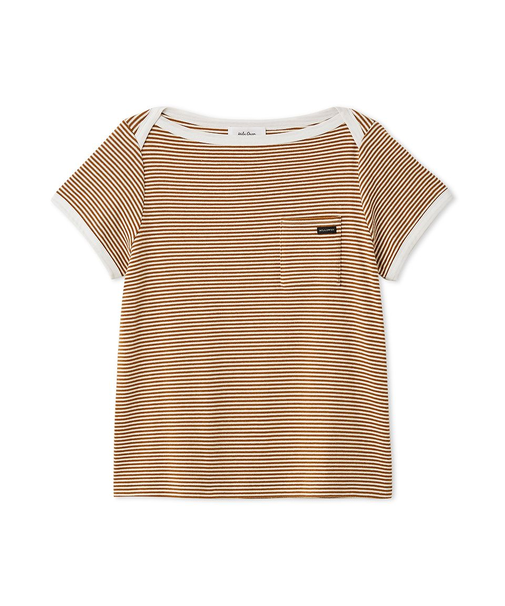 ボートネックコンパクトＴシャツ