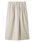 ウエストゴムランダムタックミディスカート