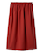 ウエストゴムランダムタックミディスカート