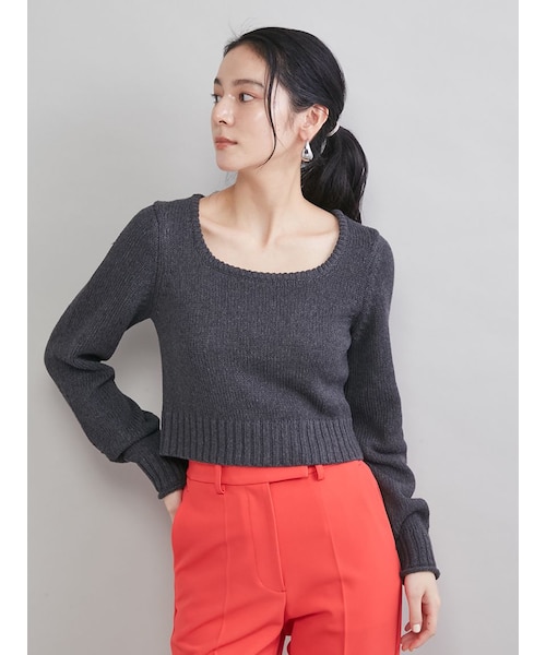 スクエアネックニット｜ミラオーウェンの通販｜&mall（アンドモール