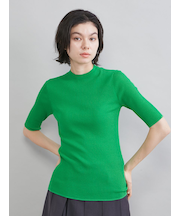 ＵＶケア半袖シアーリブニット