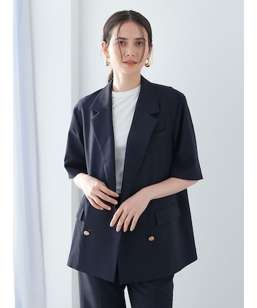 ＵＶカット金釦ハーフスリーブジャケット