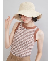 細編みペーパーキャペリンハット