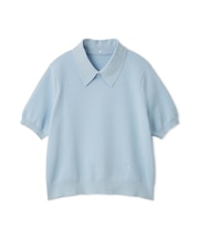 【WEB限定カラー】２ＷＡＹ衿取り外しポロニットプルオーバー