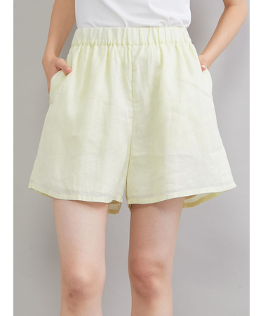 フレンチリネンショートパンツ