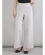 センタープレス風ニットパンツ