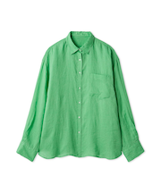 ポケット付きフレンチリネンシャツ