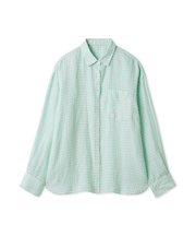 ポケット付きフレンチリネンシャツ