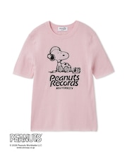 【PEANUTS RECORDS】スヌーピージャガードリブニット