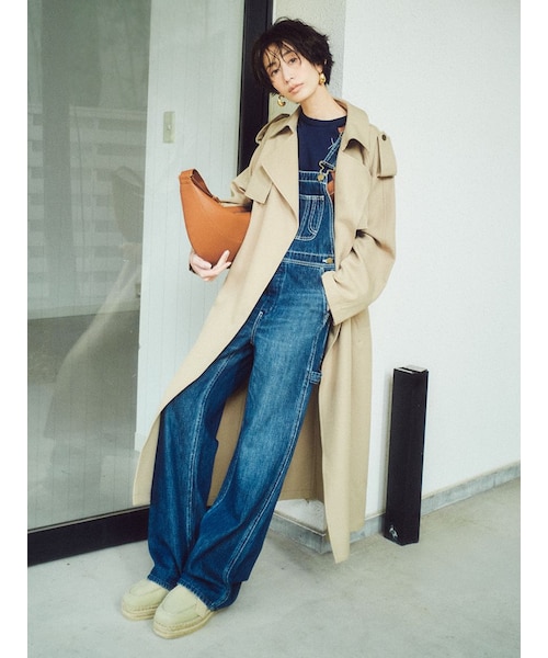 共ベルト付憲章デザイントレンチコート｜ミラオーウェンの通販｜&mall