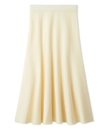 【ウォッシャブル】ドライタッチフレアニットスカート