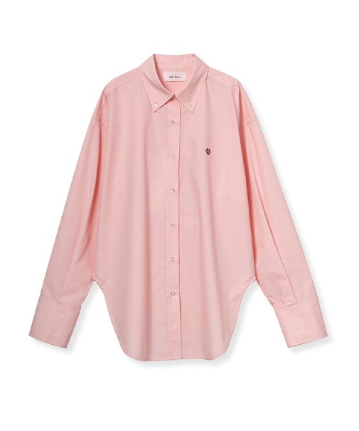 カーブヘム釦ダウンオーバーシャツ