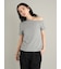 アシンメトリーネックＴシャツ