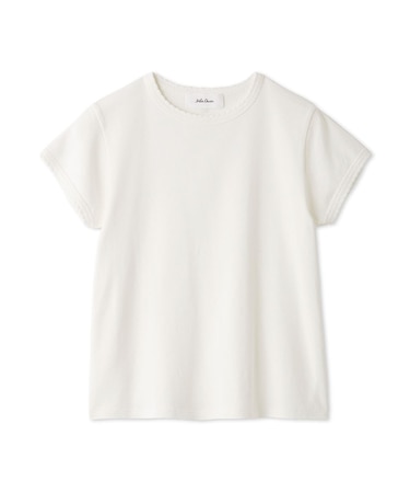 【接触冷感】スカラップデザインコンパクトTシャツ