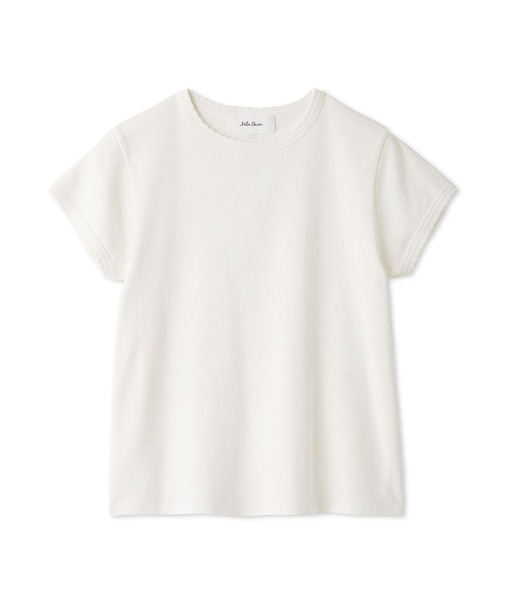 【接触冷感】スカラップデザインコンパクトTシャツ