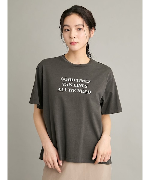 あ*ら様 ヴィンテージスタイルTシャツ グレー/ブラック ヴィンテージライクグラフィックTシャツ｜ミラオーウェンの通販