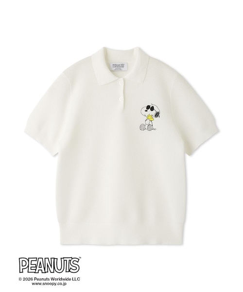 PEANUTS】刺繍ポロニットトップス｜ミラオーウェンの通販｜&mall