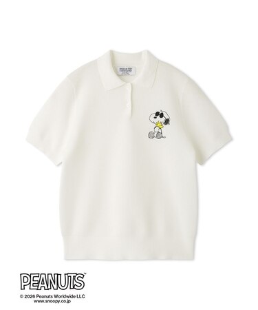 【PEANUTS】刺繍ポロニットトップス