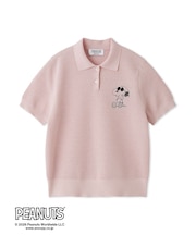 【PEANUTS】刺繍ポロニットトップス