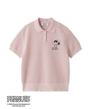 【PEANUTS】刺繍ポロニットトップス