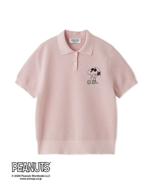 【PEANUTS】刺繍ポロニットトップス