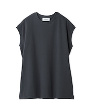 【接触冷感】ハイラインフレンチスリーブカットTOPS