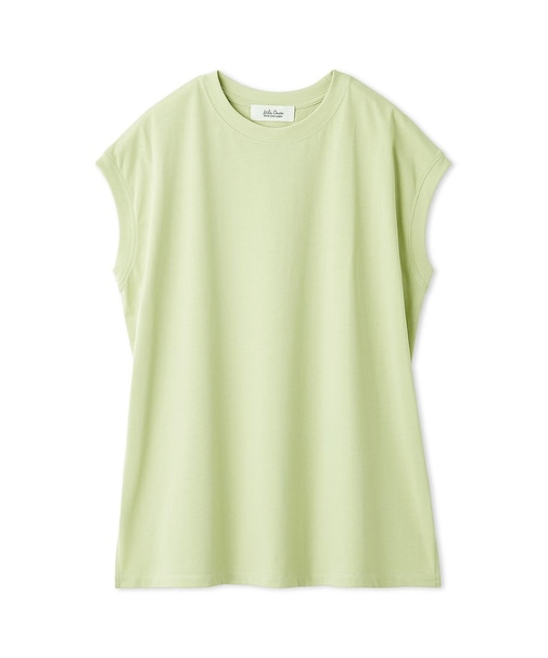【接触冷感】ハイラインフレンチスリーブカットTOPS