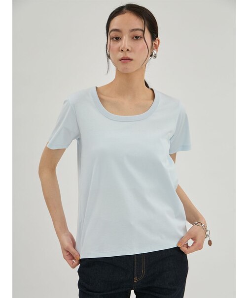 シルキータッチＵネックTシャツ