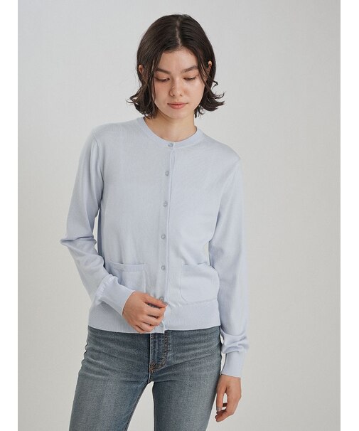 シルクコットンベーシックカーディガン