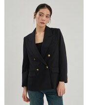 金釦ダブルブレストブレザー