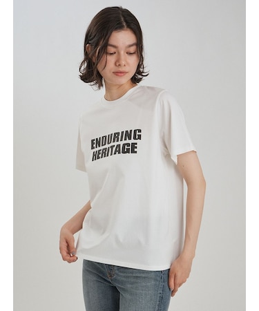 二段ロゴグラフィックTシャツ