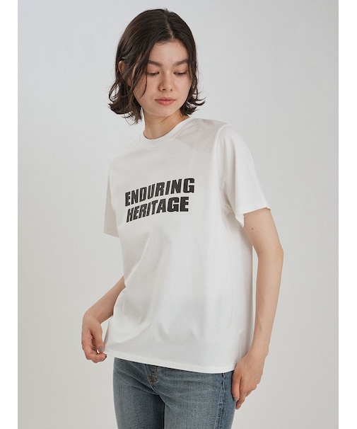二段ロゴグラフィックTシャツ