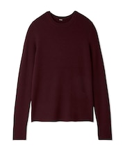 指サッククルーネックニット