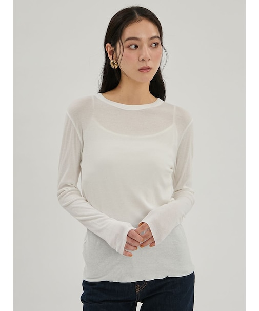 強撚シアーフライスロングTシャツ