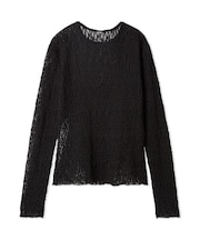 フラワーレースロングスリーブTシャツ