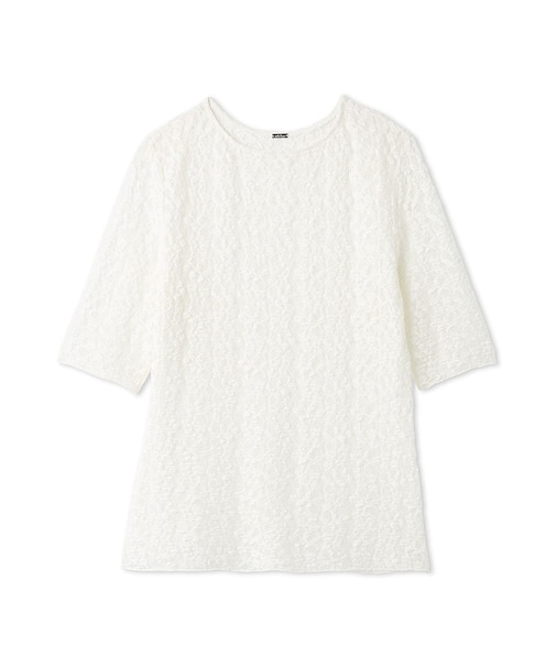 フラワーレース半袖Tシャツ