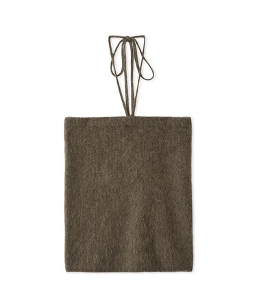 wool100％ミンクタッチ2WAYニット