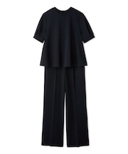 ストレッチジョーゼットブラウス×パンツSET