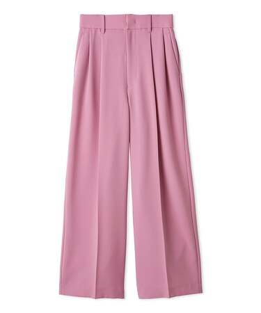 【UVカット】【防シワ】ドライタッチ2タックワイドパンツ