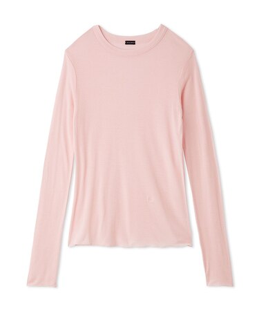シルクブレンドシアーロングTシャツ