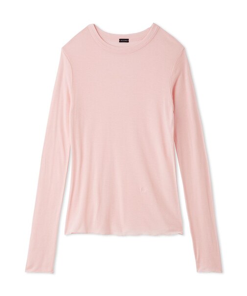 シルクブレンドシアーロングTシャツ