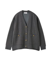 金釦カシミヤコットンカーディガン