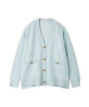 金釦カシミヤコットンカーディガン