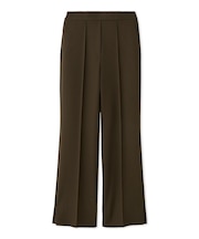 裾スリットスキニーフレアパンツ