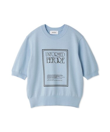 シルクカシミヤ混グラフィックニット