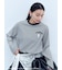 【ポチャッコ】裾ドロストボーダーロングTシャツ