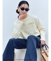 【ポチャッコ】裾ドロストボーダーロングTシャツ