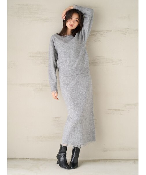レースニットセットアップ