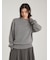 wool100％クルーネックベーシックニットトップス